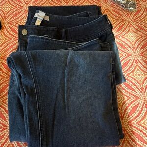 Chico's Dark Indigo Skinny Jeans & Medium Wash Jeggings